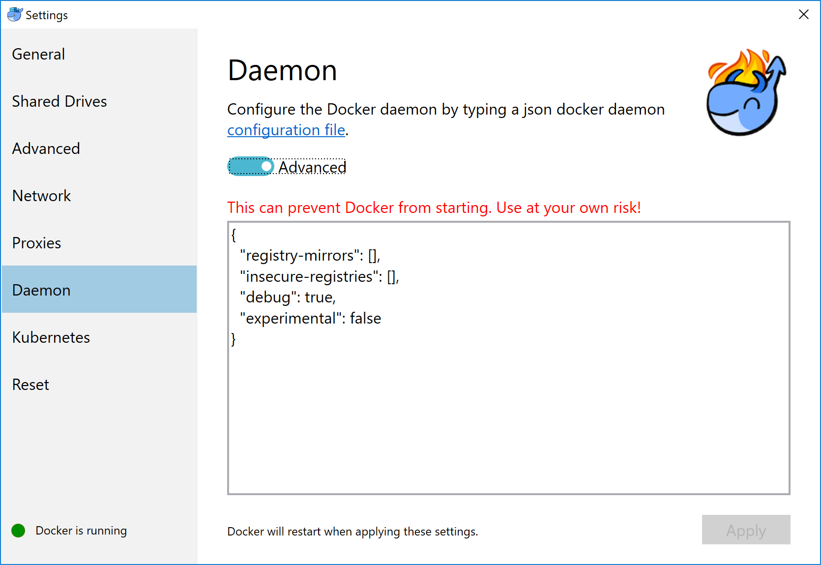 D4W Advanced Prefs