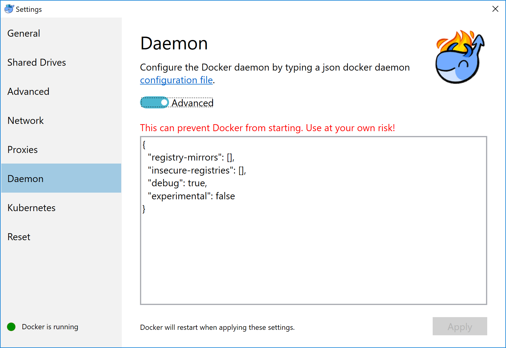 Файлы конфигурации Linux. Docker Windows 10 proxy. Docker desktop Daemon settings. Docker desktop Ubuntu. Proxy daemon